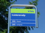 (206'879) - bls-bus-Haltestelle - Lderenalp - am 30.