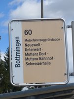 (170'109) - BLT-Haltestelle - Bottmingen, Dorf - am 16. April 2016