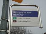 (143'498) - BSU-Haltestelle - Herzogenbuchsee, Bahnhof - am 16. Mrz 2013