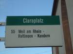 (140'523) - BVB-Haltestelle - Basel, Claraplatz - am 16.