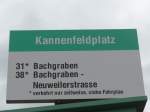 (159'824) - BVB-Haltestelle - Basel, Kannenfeldplatz - am 11.