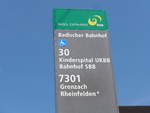 (193'902) - BVB-Haltestelle - Basel, Badischer Bahnhof - am 10.