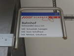 glarnerbus/741361/226424---glarnerbus-haltestelle---schwanden-bahnhof (226'424) - GlarnerBus-Haltestelle - Schwanden, Bahnhof - am 12. Juli 2021