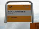 (127'539) - PostAuto-Haltestelle - Grimsel, Rest. Grimselblick - am 4. Juli 2010