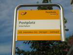 PostAuto/277309/134540---postauto-haltestelle---interlaken-postplatz (134'540) - PostAuto-Haltestelle - Interlaken, Postplatz - am 27. Juni 2011