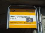 (135'682) - PostAuto-Haltestelle - Grimsel, Rest. Grimselblick - am 21. August 2011