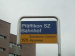 (135'825) - PostAuto-Haltestelle - Pfffikon SZ, Bahnhof - am 5.