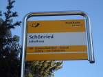 (137'008) - PostAuto-Haltestelle - Schnried, Schulhaus - am 25.
