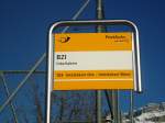 (138'336) - PostAuto-Haltestelle - Interlaken, BZI - am 14. Mrz 2012