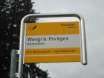 (138'439) - PostAuto-Haltestelle - Wengi b. Frutigen, Schlundbach - am 6. April 2012