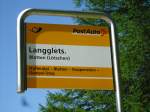 (146'239) - PostAuto-Haltestelle - Blatten (Ltschen), Langglets. - am 5. August 2013