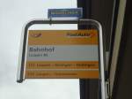 (147'474) - PostAuto-Haltestelle - Laupen BE, Bahnhof - am 6. Oktober 2013