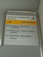 (147'819) - PostAuto-Haltestelle - Mendrisio, Stazione Transito Bus - am 6.