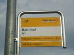 (147'904) - PostAuto-Haltestelle - Lyss, Bahnhof - am 8. November 2013