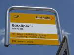(151'383) - PostAuto-Haltestelle - Brienz BE, Rssliplatz - am 8. Juni 2014