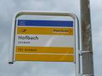 (163'223) - PostAuto-Haltestelle - Urnsch, Hofbach - am 2. August 2015