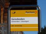 (166'502) - PostAuto-Haltestelle - Schwenden i Diemtigtal, Geissboden - am 1.