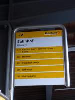 (167'776) - PostAuto-Haltestelle - Klosters, Bahnhof - am 19. Dezember 2015