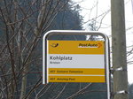 (169'445) - PostAuto-Haltestelle - Bristen, Kohlplatz - am 25. Mrz 2016