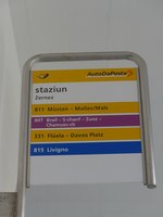 (170'917) - PostAuto-Haltestelle - Zernez, staziun - am 16. Mai 2016