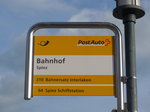 PostAuto/508917/171696---postauto-haltestelle---spiez-bahnhof (171'696) - PostAuto-Haltestelle - Spiez, Bahnhof - am 12. Juni 2016