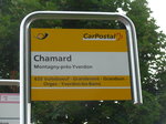 PostAuto/516207/173032---postauto-haltestelle---montagny-prs-yverdon-chamard (173'032) - PostAuto-Haltestelle - Montagny-prs-Yverdon, Chamard - am 15. Juli 2016