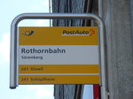 (174'885) - PostAuto-Haltestelle - Srenberg, Rothornbahn - am 11.