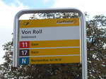 (175'509) - PostAuto-Haltestelle - Delmont, Von Roll - am 7. Oktober 2016