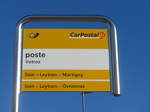 (176'617) - PostAuto-Haltestelle - Vetroz, poste - am 12. November 2016