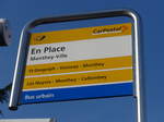 (177'581) - PostAuto-Haltestelle - Monthey-Ville, En Place - am 2.