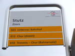 (179'984) - PostAuto-Haltestelle - Zizers, Stutz - am 4. Mai 2017