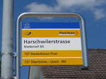 (180'200) - PostAuto-Haltestelle - Niederwil, Harschwilerstrasse - am 21.