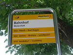 PostAuto/637353/194872---postauto-haltestelle---maienfeld-bahnhof (194'872) - PostAuto-Haltestelle - Maienfeld, Bahnhof - am 15. Juli 2018