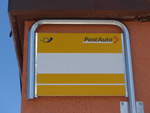 (195'279) - Leere PostAuto-Tafel am 29. Juli 2018 auf dem Grimselpass