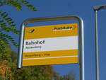 PostAuto/642049/198261---postauto-haltestelle---ausserberg-bahnhof (198'261) - PostAuto-Haltestelle - Ausserberg, Bahnhof - am 14. Oktober 2018