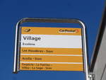 (201'751) - PostAuto-Haltestelle - Evolne, Village - am 24.