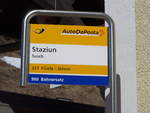 PostAuto/652108/202608---postauto-haltestelle---susch-staziun (202'608) - PostAuto-Haltestelle - Susch, Staziun - am 20. Mrz 2019