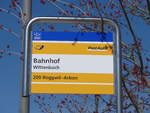 PostAuto/652452/202699---postauto-haltestelle---wittenbach-bahnhof (202'699) - PostAuto-Haltestelle - Wittenbach, Bahnhof - am 21. Mrz 2019
