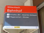 PostAuto/652453/202701---st-gallerbuspostauto-haltestelle---wittenbach (202'701) - St. Gallerbus/PostAuto-Haltestelle - Wittenbach, Bahnhof - am 21. Mrz 2019