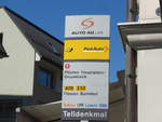 PostAuto/652823/202815---aagupostauto-haltestelle---altdorf-telldenkmal (202'815) - AAGU/PostAuto-Haltestelle - Altdorf, Telldenkmal - am 22. Mrz 2019