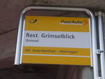 PostAuto/676950/209791---postauto-haltestelle---grimsel-rest (209'791) - PostAuto-Haltestelle - Grimsel, Rest. Grimselblick - am 22. September 2019
