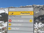 (213'260) - PostAuto-Haltestelle - Flims, Promenada - am 1. Januar 2020