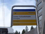 (214'012) - PostAuto-Haltestelle - Schwgalp, Sntis-Schwebebahn am 1. Februar 2020
