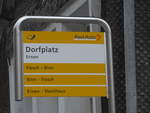 PostAuto/699179/216631---postauto-haltestelle---ernen-dorfplatz (216'631) - PostAuto-Haltestelle - Ernen, Dorfplatz - am 2. Mai 2020