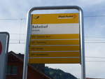 PostAuto/710608/219671---postauto-haltestelle---grsch-bahnhof (219'671) - PostAuto-Haltestelle - Grsch, Bahnhof - am 16. August 2020