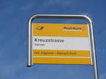 (224'075) - PostAuto-Haltestelle - Sarnen, Kreuzstrasse - am 13. Mrz 2021