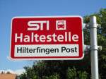 (128'220) - STI-Haltestelle - Hilterfingen, Hilterfingen Post - am 1. August 2010