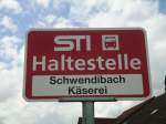 (128'764) - STI-Haltestelle - Schwendibach, Schwendibach Kserei - am 15.
