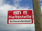 (128'767) - STI-Haltestelle - Steffisburg, Schwandenbad - am 15.