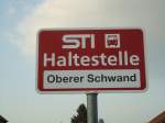 (133'311) - STI-Haltestelle - Thierachern, Oberer Schwand - am 16.